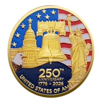 Independence Edition 250th Anniversary of the United States Commemorative Gold Plated Coin All Products