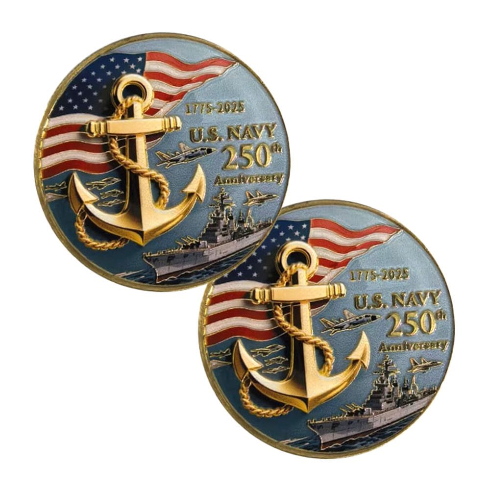 1775 to 2025 US Navy 250th Anniversary Commemorative Coin Battleship Edition All Products 5