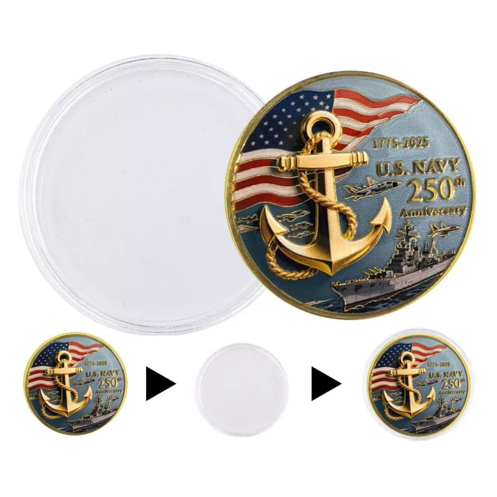1775 to 2025 US Navy 250th Anniversary Commemorative Coin Battleship Edition All Products 6