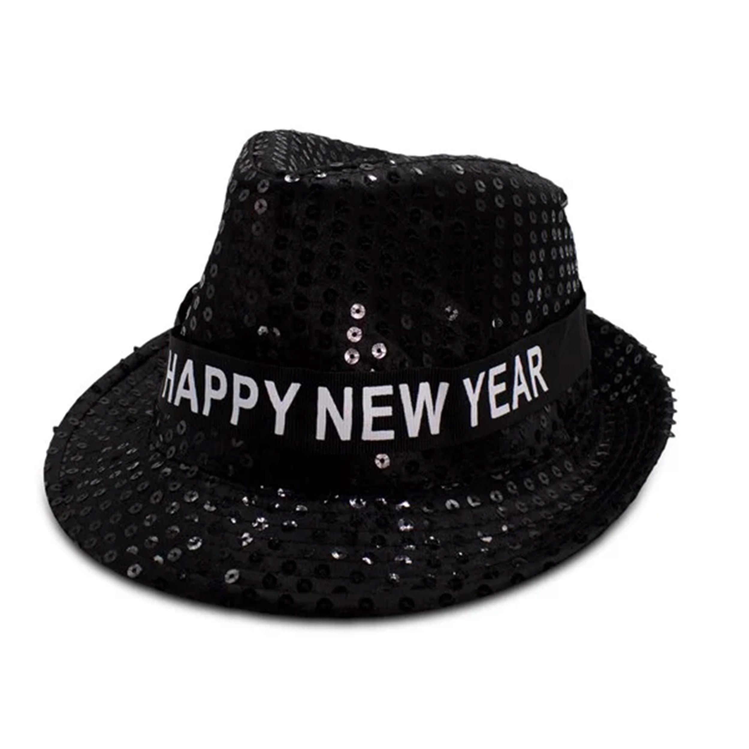 Light Up LED Happy New Year Fedora Black Pack of 6 All Products Light Up LED Happy New Year Fedora Black Pack of 6 All Products 4