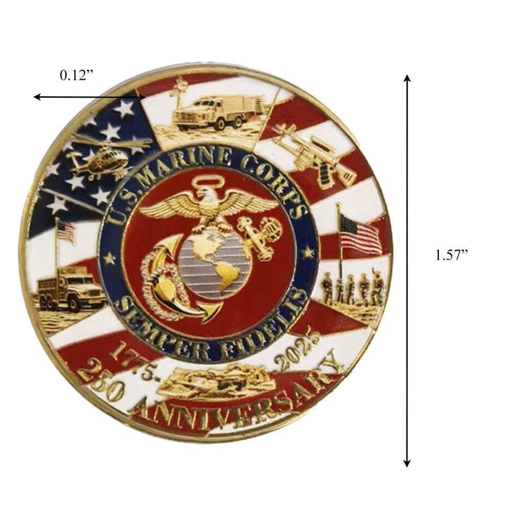 Legacy March Edition US Marine Corps 250th Anniversary Challenge Coin All Products 4