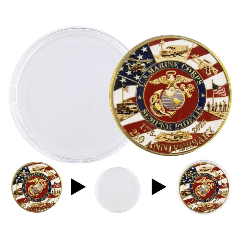 Legacy March Edition US Marine Corps 250th Anniversary Challenge Coin All Products 6