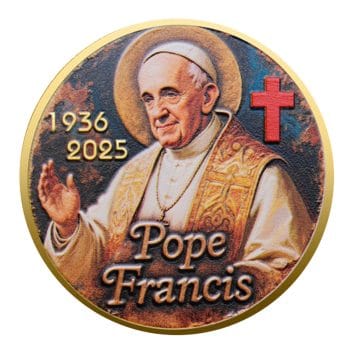 Pope Francis Tribute Commemorative Gold Plated Coin All Products