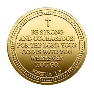 Be Strong and Courageous Challenge Gold Plated Coin All Products Be Strong and Courageous Challenge Gold Plated Coin All Products