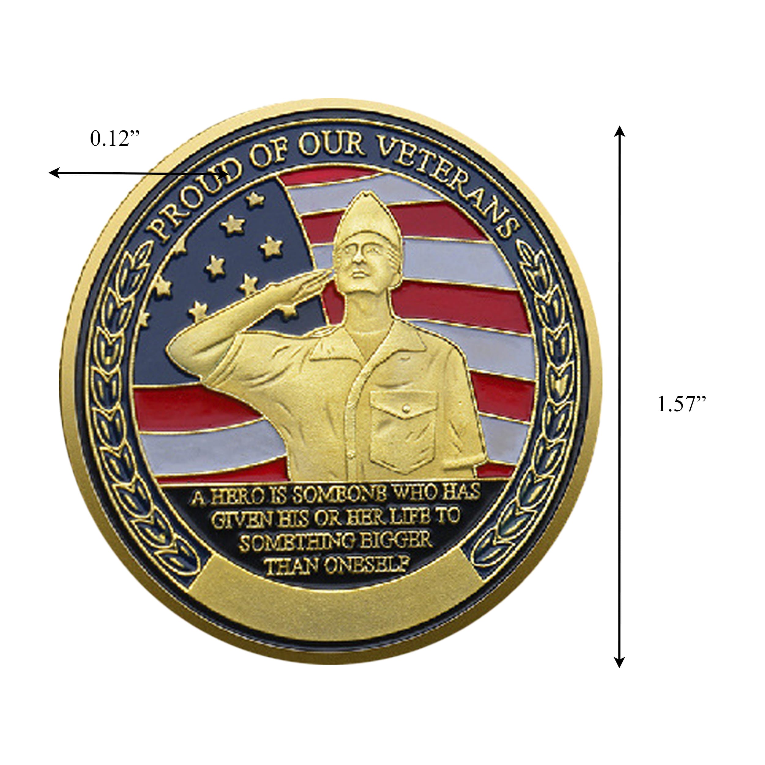 Gold Plated Veterans Tribute Challenge Coin Saluting Soldier and USA Flag Design All Products Gold Plated Veterans Tribute Challenge Coin Saluting Soldier and USA Flag Design All Products 5