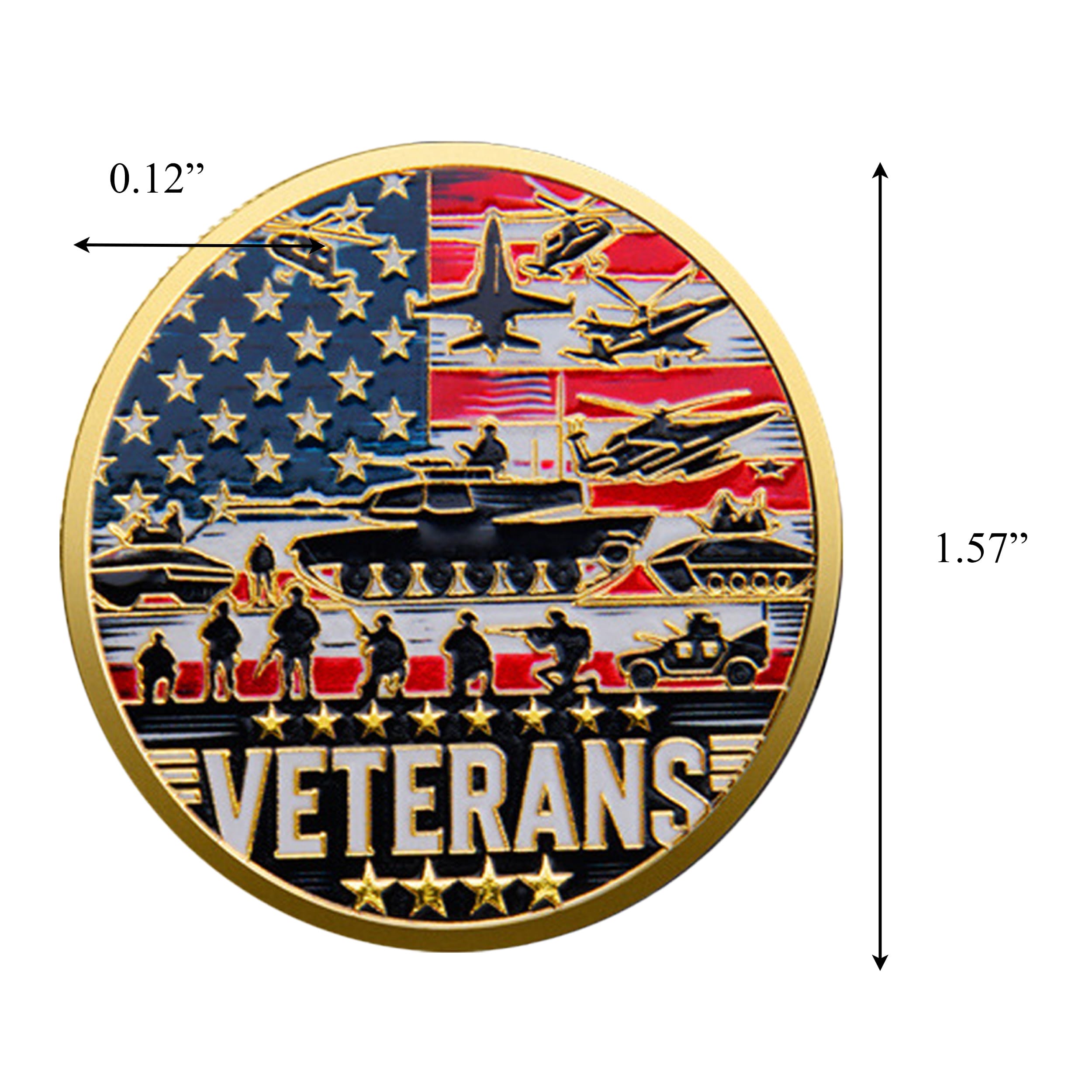 Proud Military Veteran Challenge Gold Plated Coin All Products Proud Military Veteran Challenge Gold Plated Coin All Products 5