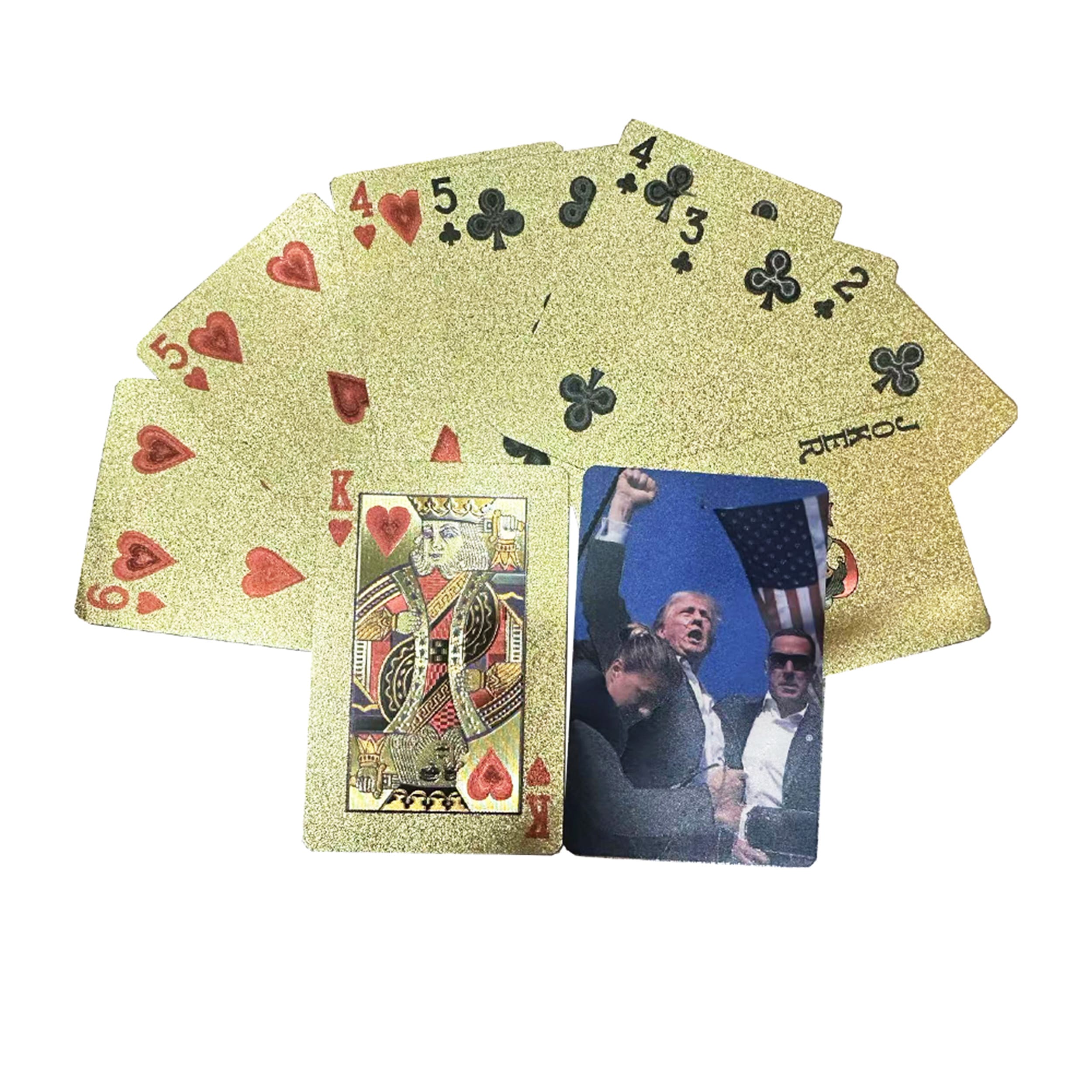 Fight for Freedom Rally 47th President Donald Trump 24k Gold Foil Plated Waterproof Playing Cards 24K Gold and Silver Plated Replica Bills Fight for Freedom Rally 47th President Donald Trump 24k Gold Foil Plated Waterproof Playing Cards 24K Gold and Silver Plated Replica Bills 5