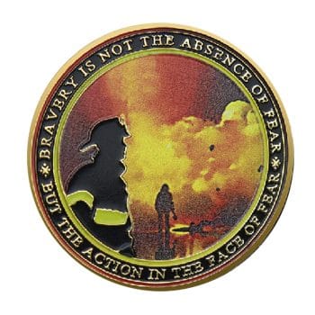Firefighter Courage Tribute Gold Plated Challenge Coin All Products