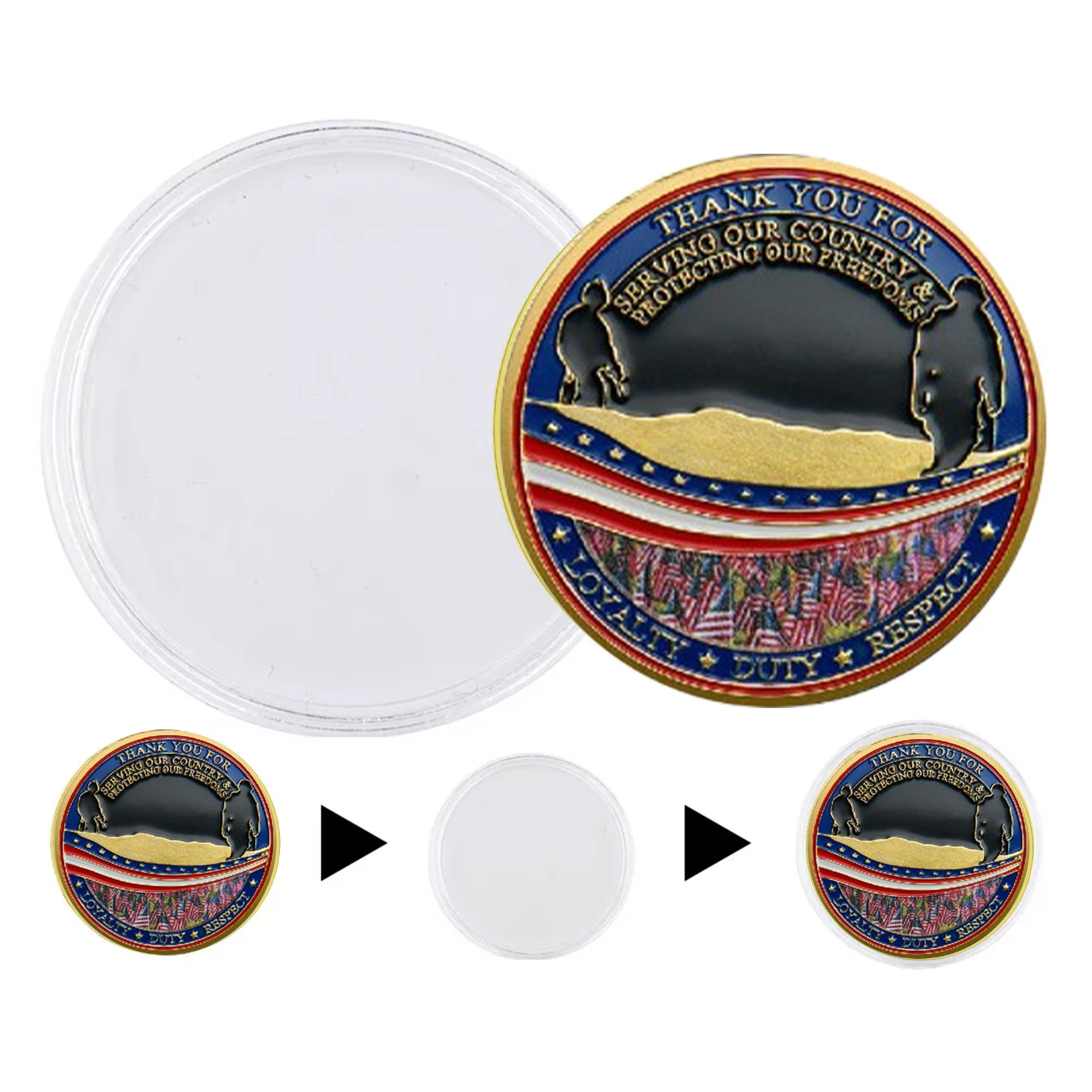 Honor the Veterans Gold Plated Challenge Coin All Products Honor the Veterans Gold Plated Challenge Coin All Products 7