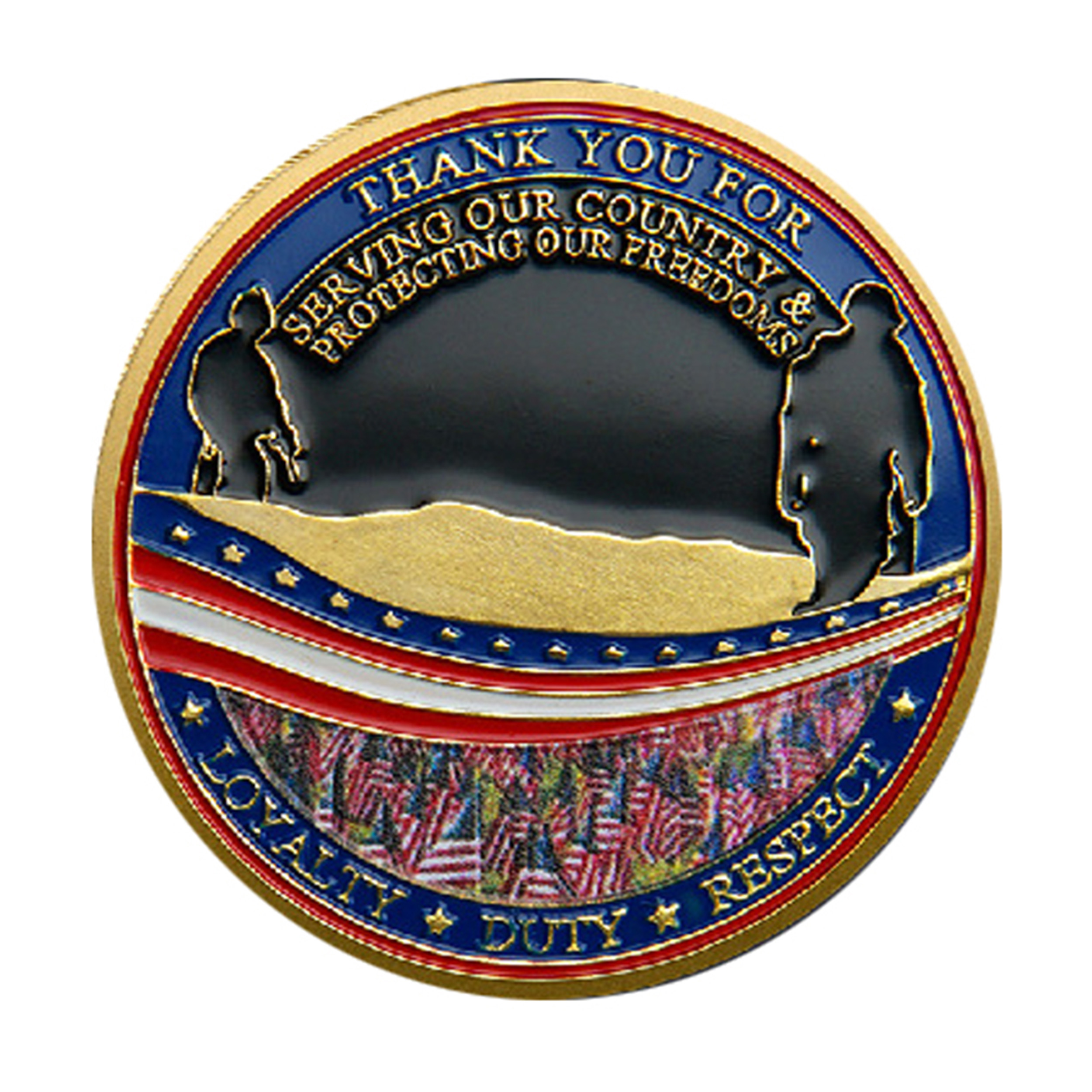 Honor the Veterans Gold Plated Challenge Coin All Products Honor the Veterans Gold Plated Challenge Coin All Products 3