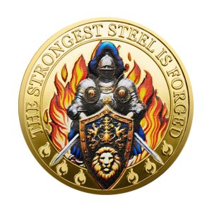 Strongest Steel Forged in Fire Inspirational Challenge Gold Plated Coin All Products Strongest Steel Forged in Fire Inspirational Challenge Gold Plated Coin All Products
