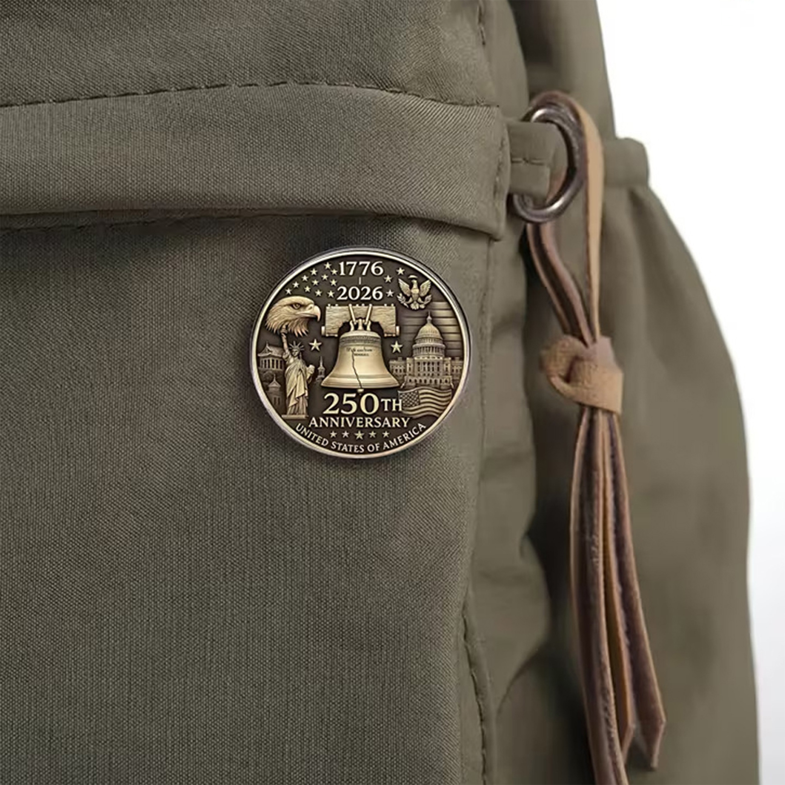 1776 to 2026 USA 250th Anniversary Bronze Hard Enamel Commemorative Pin 4th of July 1776 to 2026 USA 250th Anniversary Bronze Hard Enamel Commemorative Pin 4th of July 7