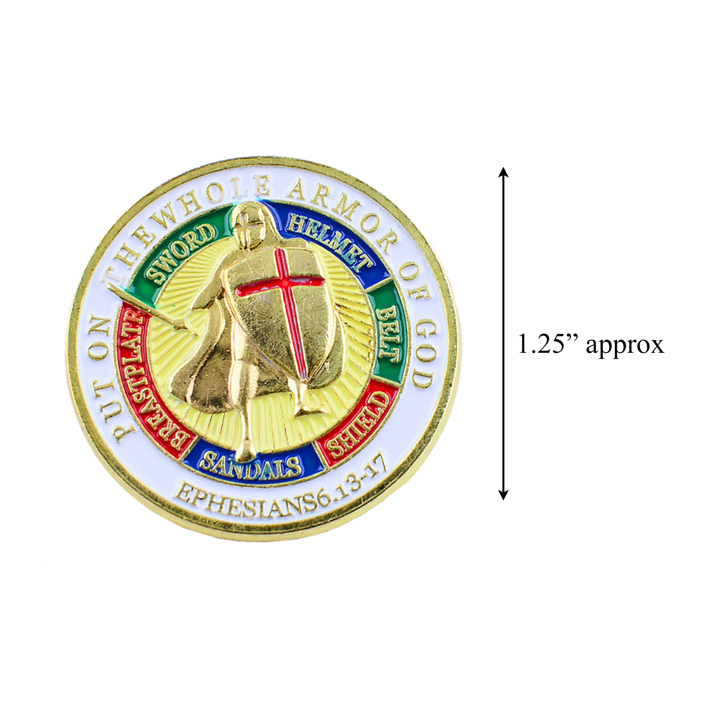 Put On the Whole Armor of God Gold Plated Hard Enamel Lapel Pin All Products Put On the Whole Armor of God Gold Plated Hard Enamel Lapel Pin All Products 4