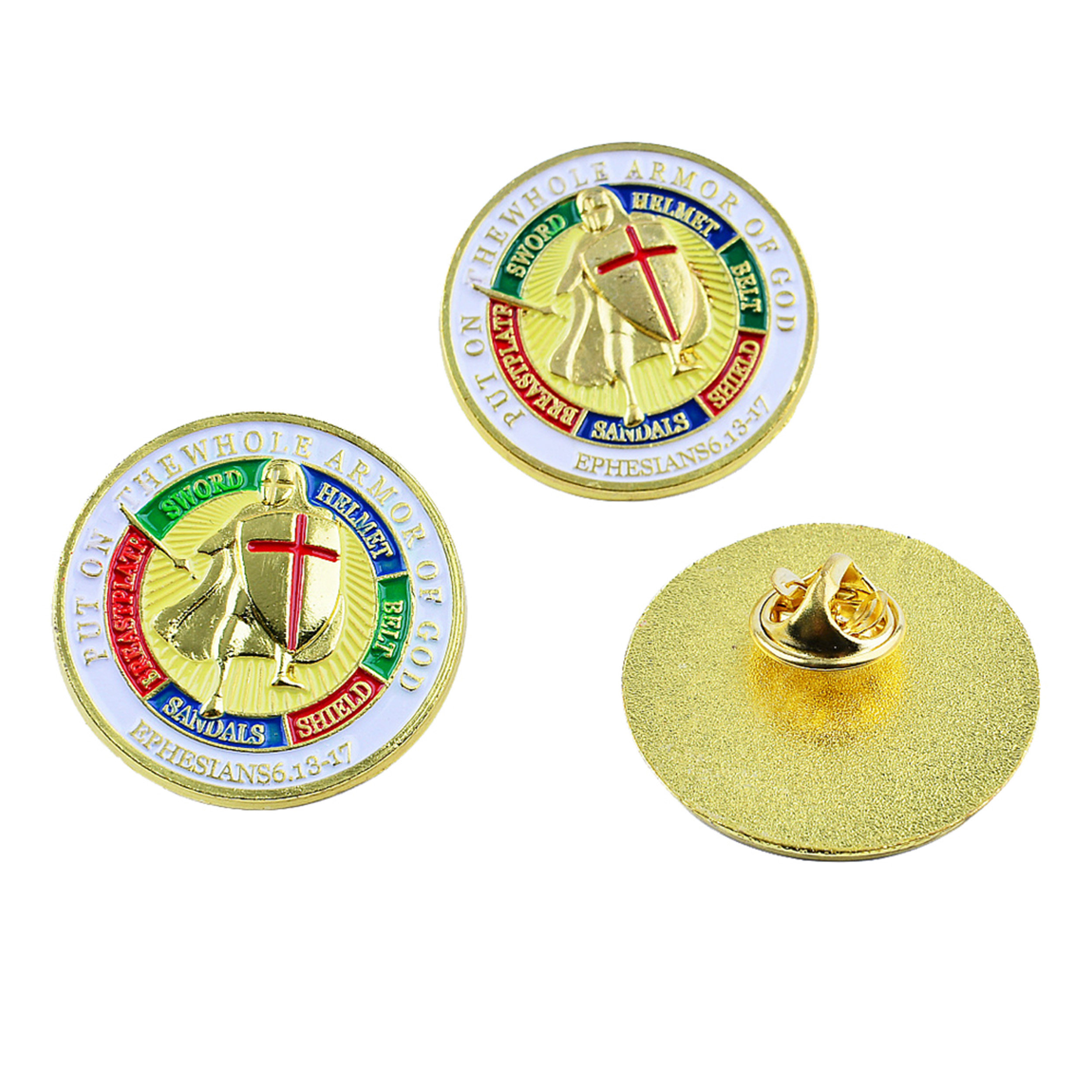 Put On the Whole Armor of God Gold Plated Hard Enamel Lapel Pin All Products Put On the Whole Armor of God Gold Plated Hard Enamel Lapel Pin All Products 6