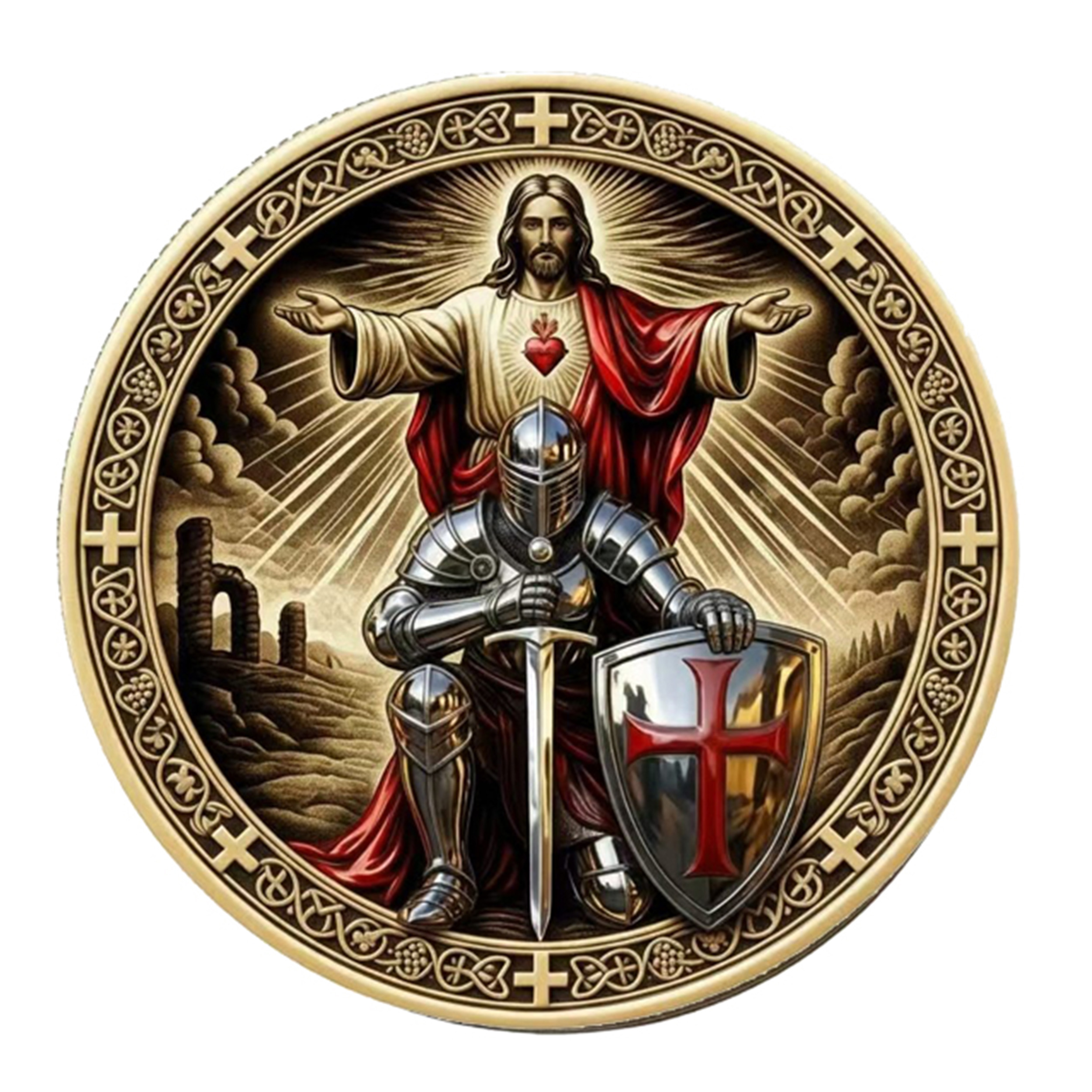Covenant Edition Put on the Whole Armor of God Christian Gold Plated Coin All Products Covenant Edition Put on the Whole Armor of God Christian Gold Plated Coin All Products 4