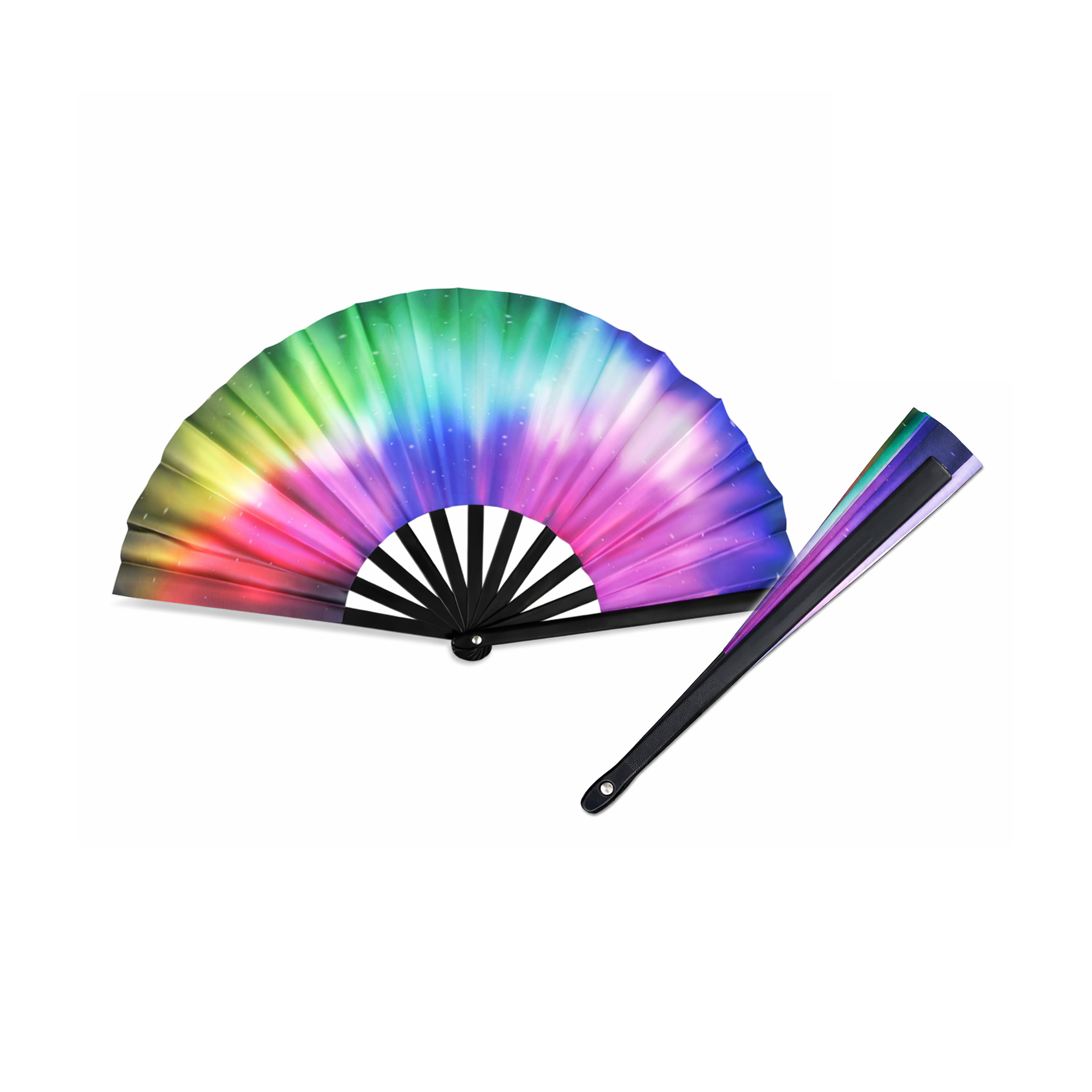 UV Reactive Blacklight Foldable Hand Fan All Products UV Reactive Blacklight Foldable Hand Fan All Products 6