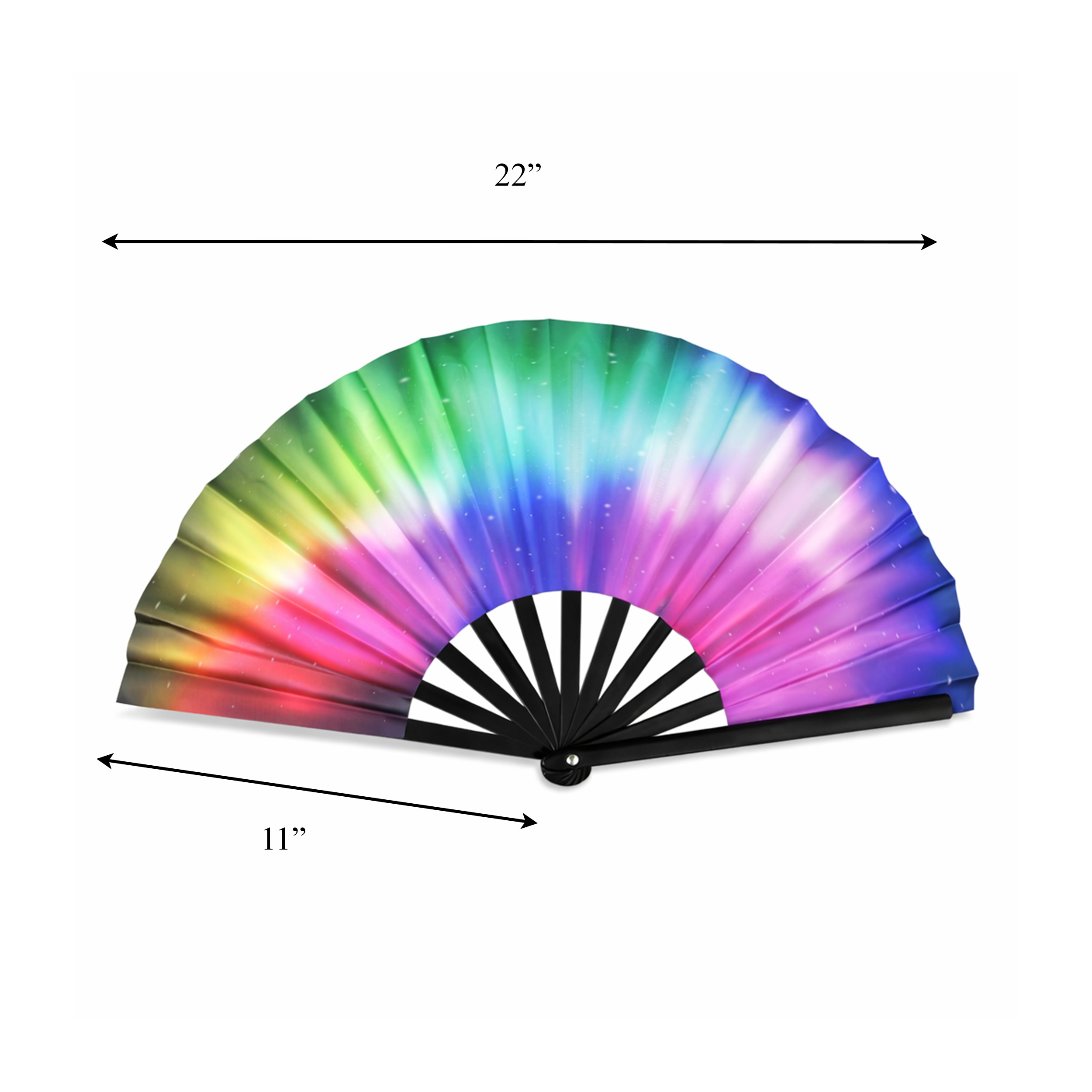 UV Reactive Blacklight Foldable Hand Fan All Products UV Reactive Blacklight Foldable Hand Fan All Products 4