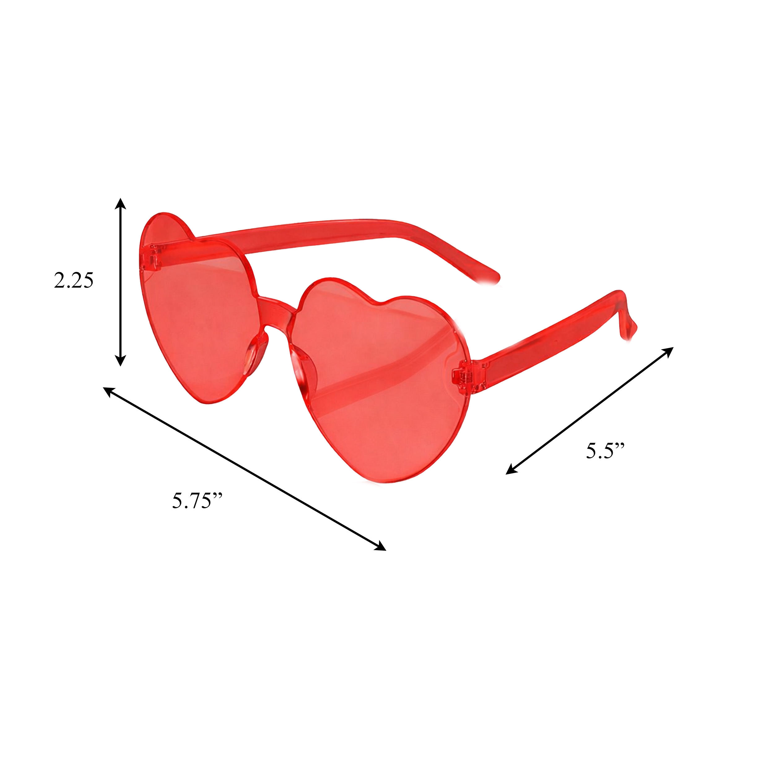 Unlit Red Heart Shaped Frameless Fashion Glasses All Products Unlit Red Heart Shaped Frameless Fashion Glasses All Products 4