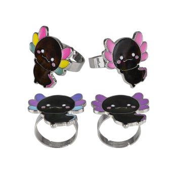 Adjustable Assorted Axolotl Themed Mood Ring Collect Them All All Products