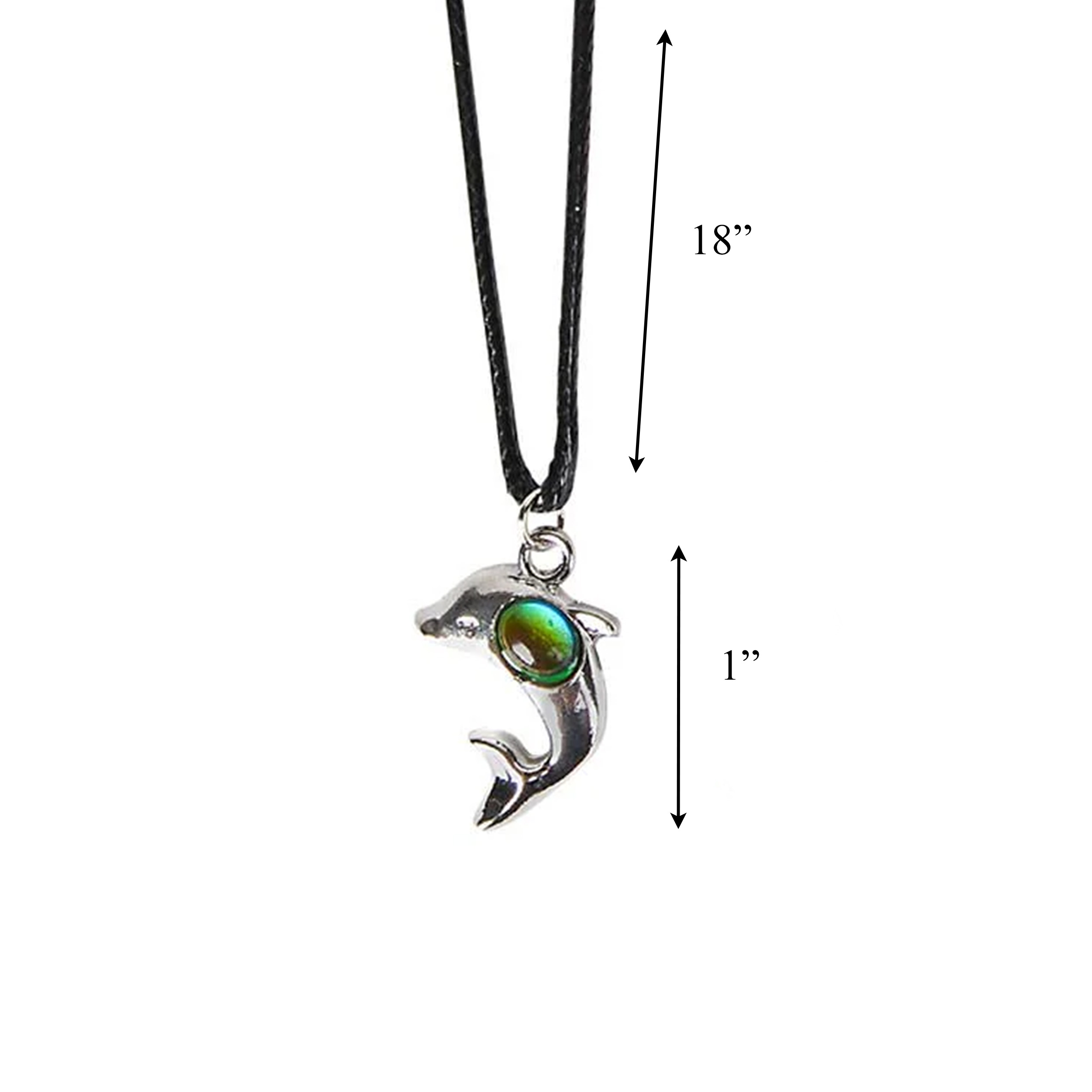 Color Changing Dolphin Charm Mood Necklace All Products Color Changing Dolphin Charm Mood Necklace All Products 4