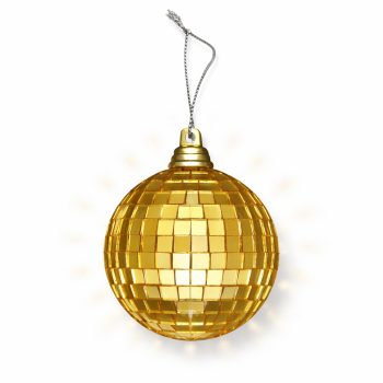Unlit Mini Gold Mirror Disco Ball Ornaments All Products 3