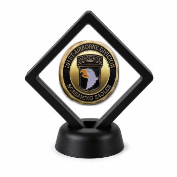 US Army Coin Display Stand with Coin of Choice Army Coins