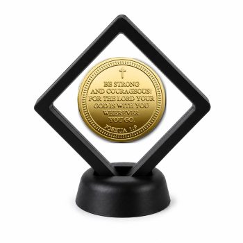 Christian Faith Coin Display Stand with Coin of Choice Challenge Coins