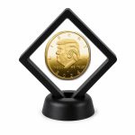 Donald Trump and Political Coin Display Stand with Coin of Choice