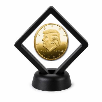 Donald Trump and Political Coin Display Stand with Coin of Choice Challenge Coins 3