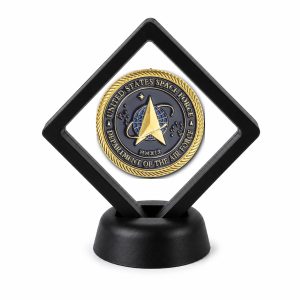 US Air Force and Space Force Coin Display Stand with Coin of Choice Air Force US Air Force and Space Force Coin Display Stand with Coin of Choice Air Force