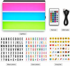 A4 RGB Color Changing LED Letter Cinema Lightbox with Remote A4 RGB Color Changing LED Letter Cinema Lightbox with Remote