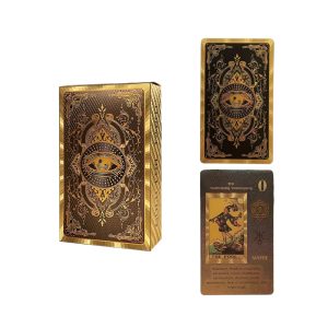 Premium Fortune Telling Mystic Gold Foil Tarot Deck of Cards