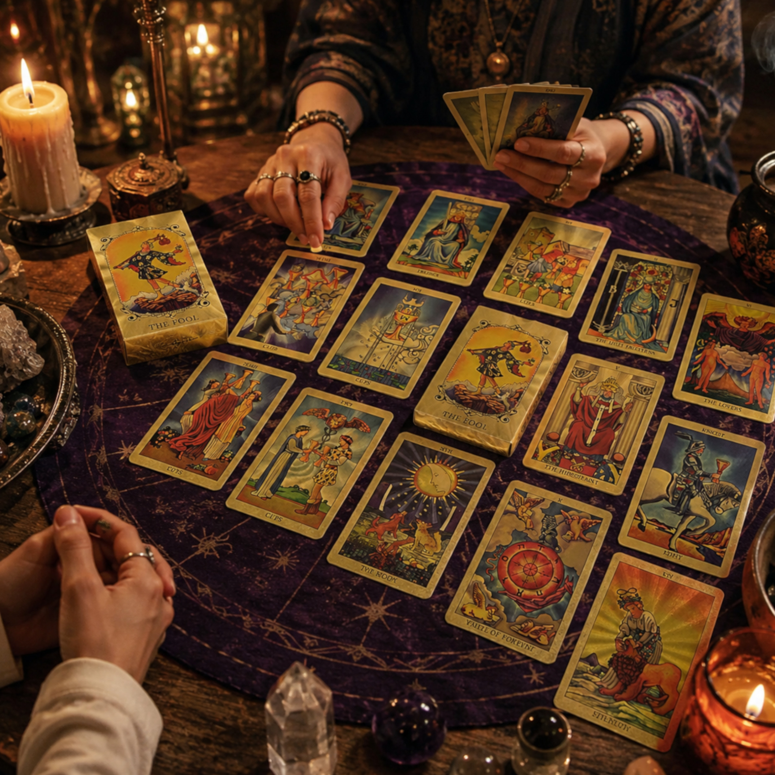 Premium Fortune Telling Mystic Gold Foil Tarot Deck of Cards All Products Premium Fortune Telling Mystic Gold Foil Tarot Deck of Cards All Products 8