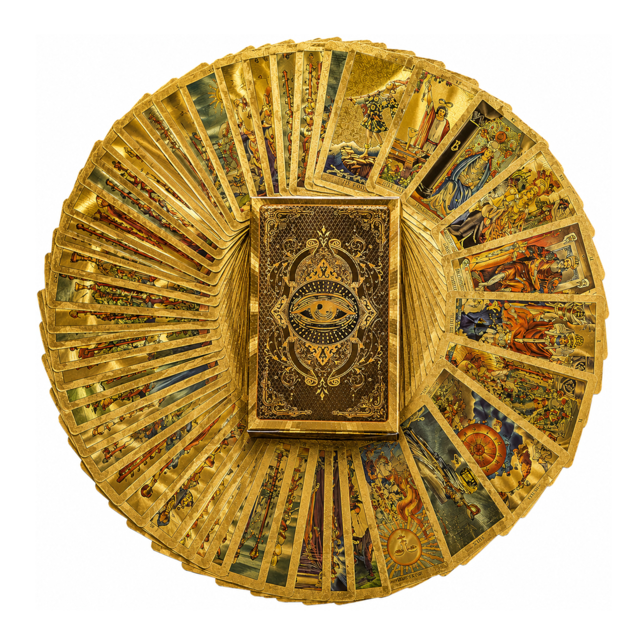Premium Fortune Telling Mystic Gold Foil Tarot Deck of Cards