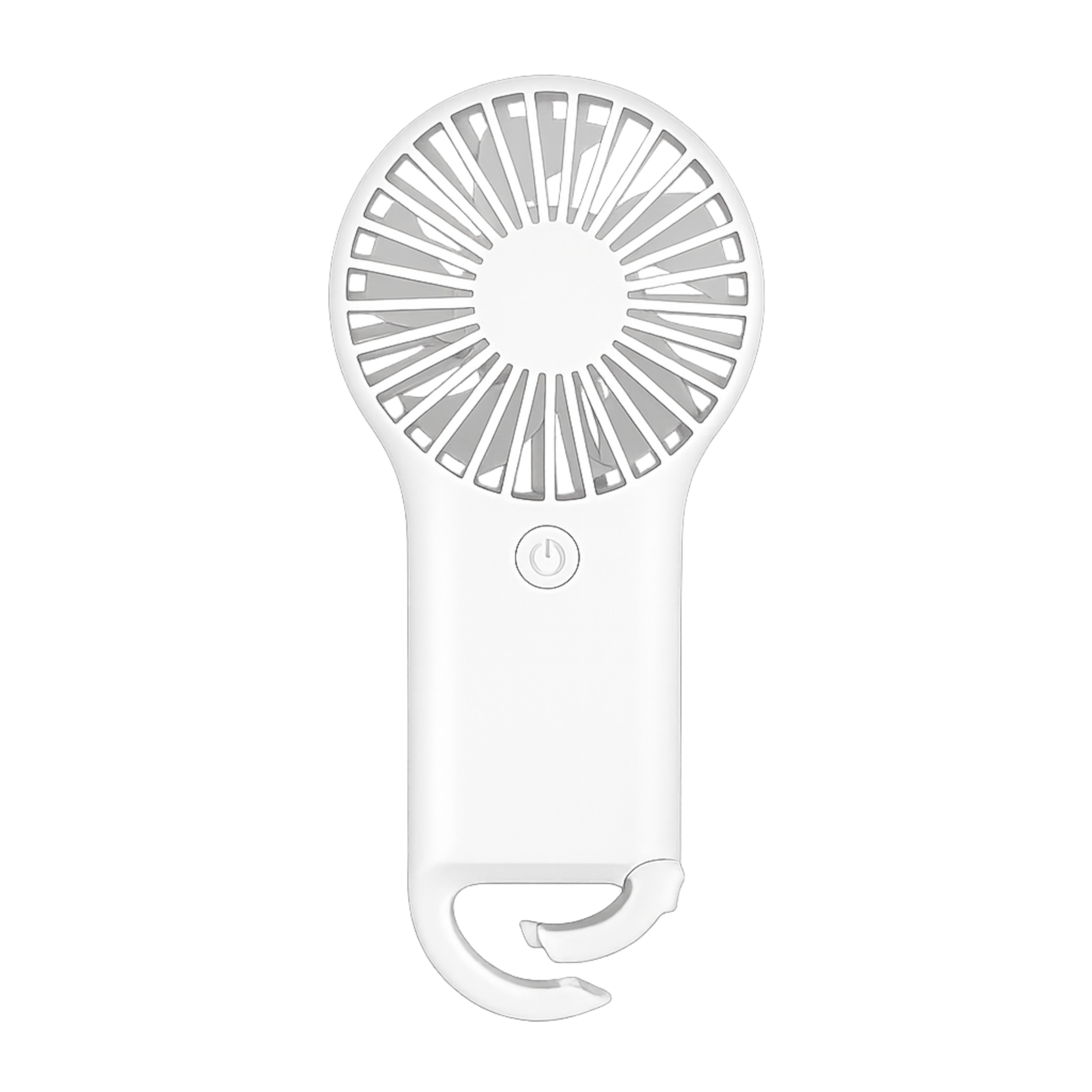 Portable 2 Speed White Mini Fan with Built In Carabiner Clip All Products Portable 2 Speed White Mini Fan with Built In Carabiner Clip All Products 3