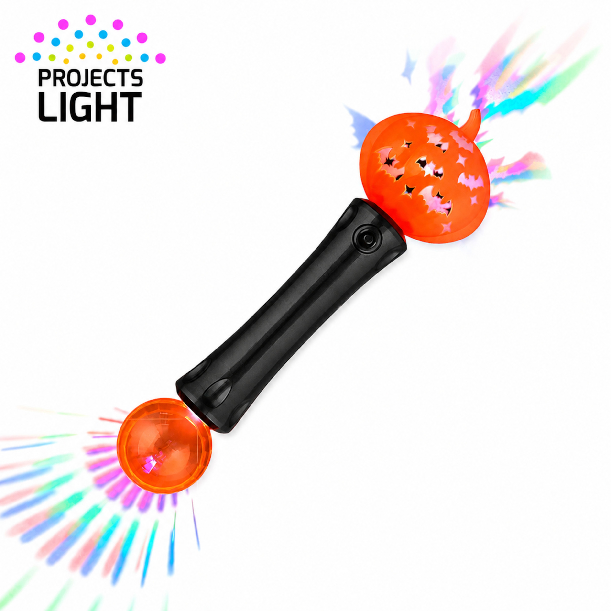 Halloween Pumpkin Wand with Bat Light Projection and Prism Ball All Products Halloween Pumpkin Wand with Bat Light Projection and Prism Ball All Products 3