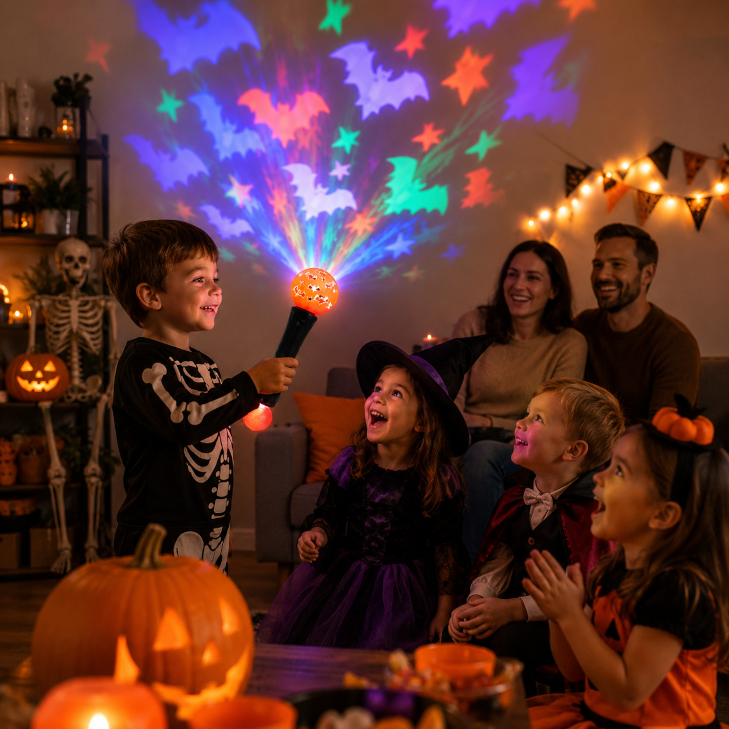 Halloween Pumpkin Wand with Bat Light Projection and Prism Ball All Products Halloween Pumpkin Wand with Bat Light Projection and Prism Ball All Products 5