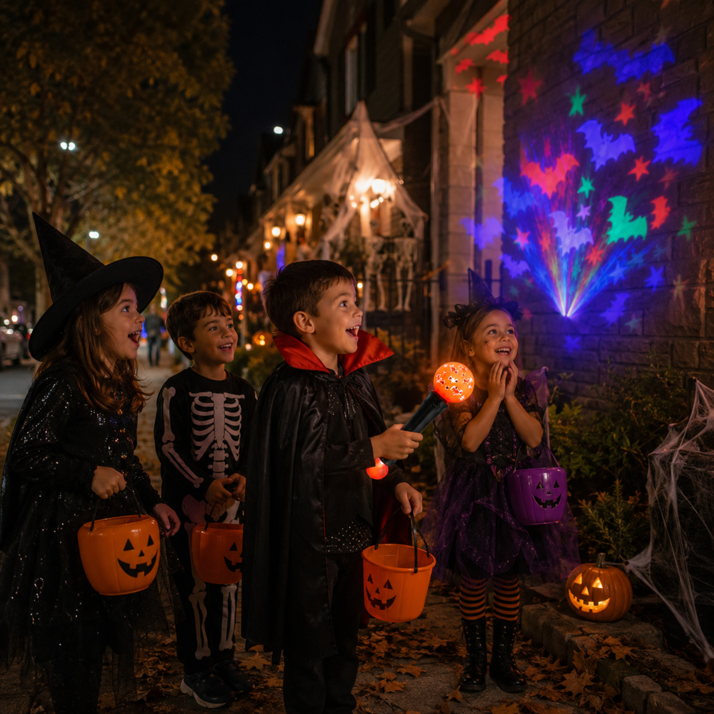 Halloween Pumpkin Wand with Bat Light Projection and Prism Ball All Products Halloween Pumpkin Wand with Bat Light Projection and Prism Ball All Products 6