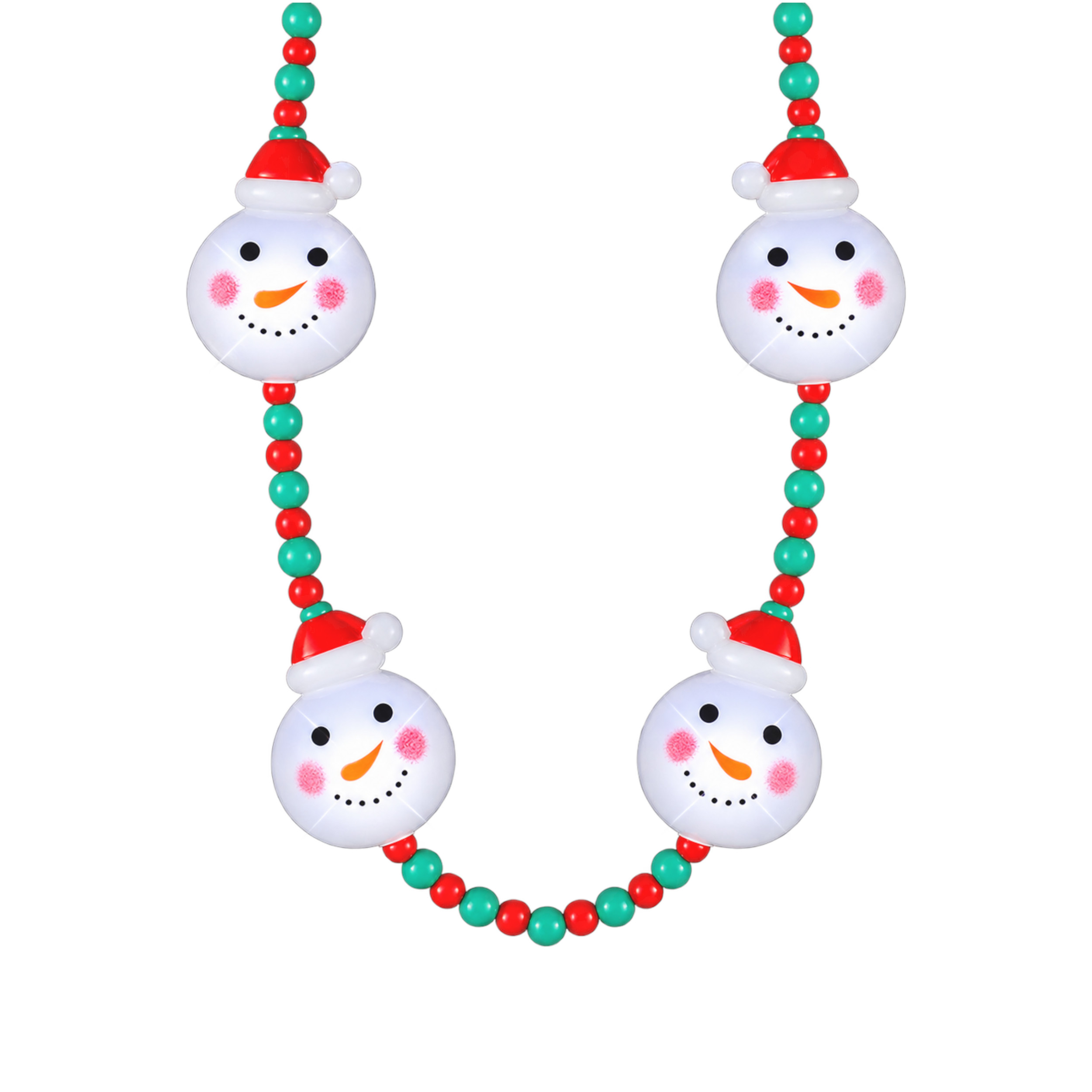 Light Up Snowman Charms with Beaded Necklace All Products Light Up Snowman Charms with Beaded Necklace All Products 2