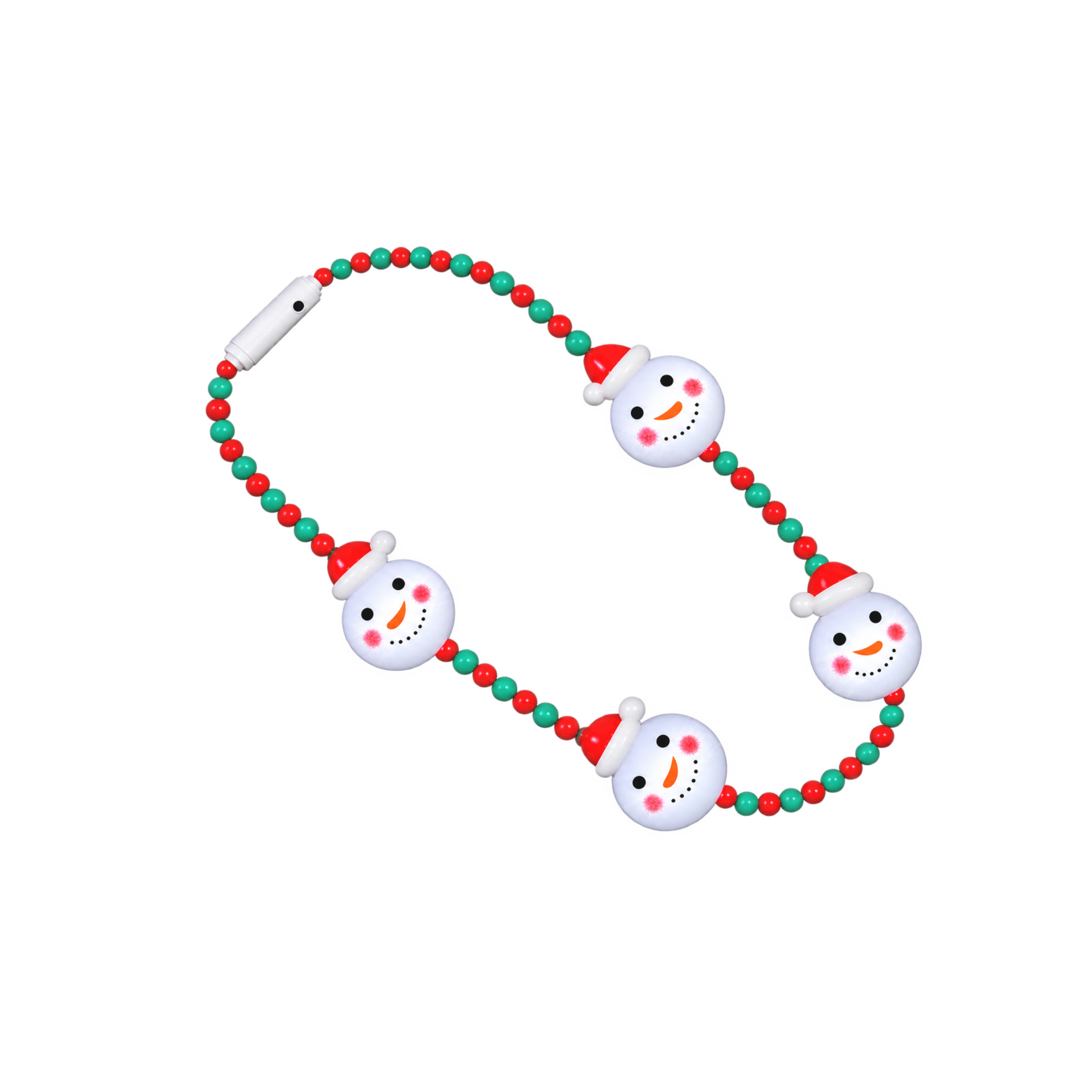 Light Up Snowman Charms with Beaded Necklace All Products Light Up Snowman Charms with Beaded Necklace All Products 3