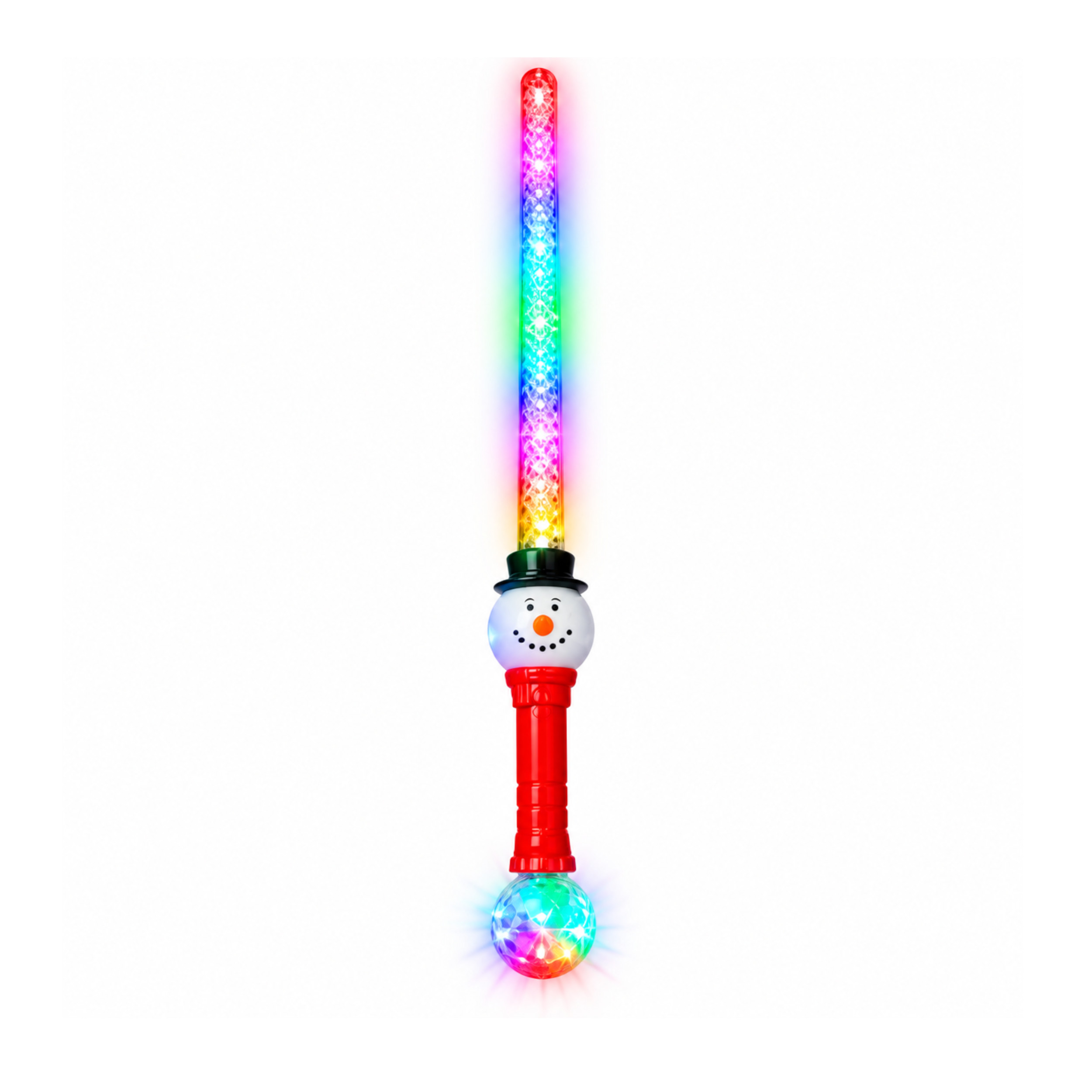 Light Up Snowman Wand 28 Inch Christmas LED Sword with Prism Ball All Products Light Up Snowman Wand 28 Inch Christmas LED Sword with Prism Ball All Products 2