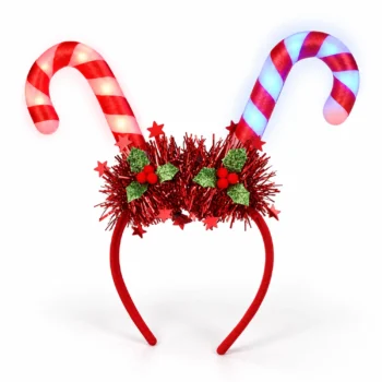 Light Up Candy Cane Headband