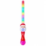 Santa 10 Hole LED Christmas Bubble Sword