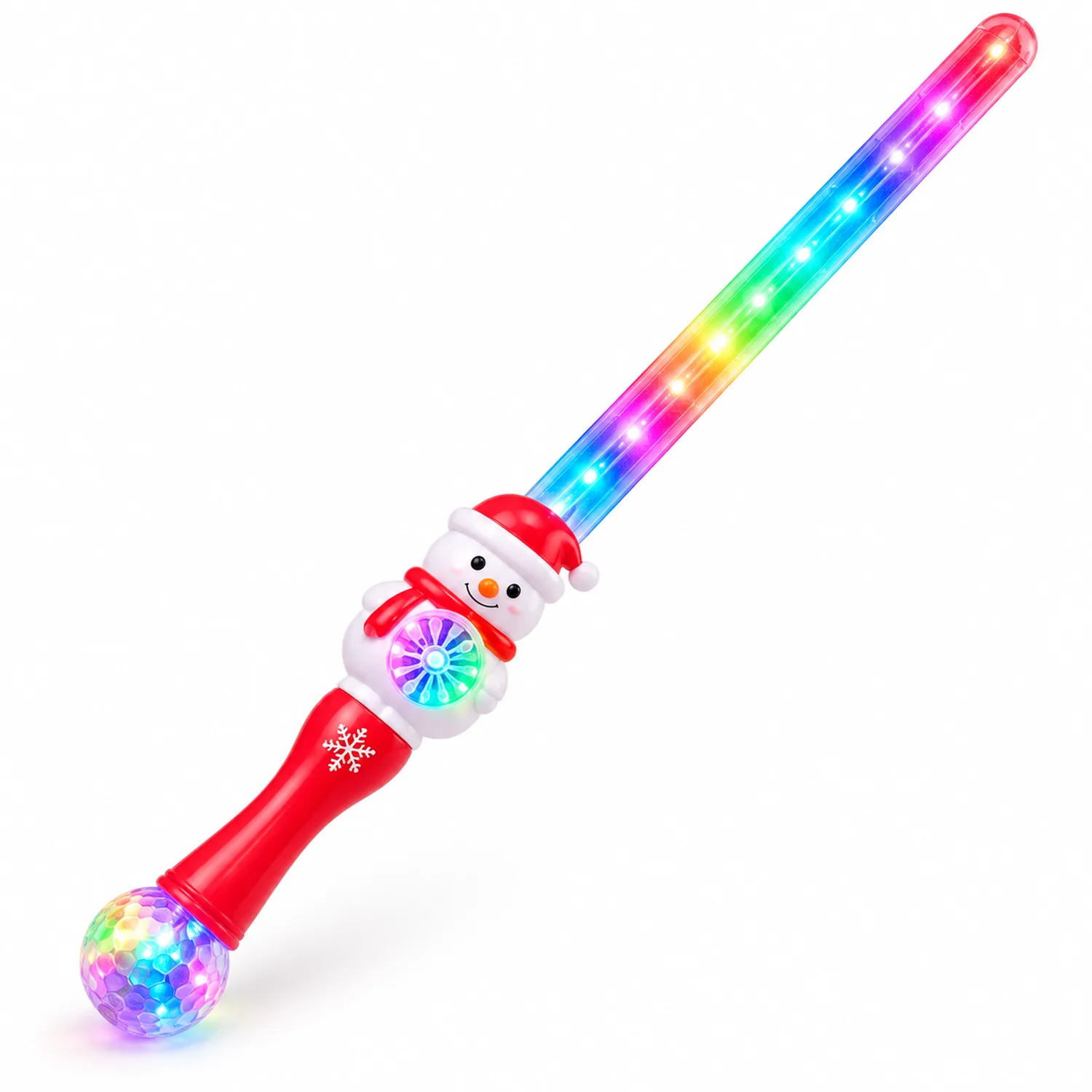 28 Inch Flashing Snowman Bubble Sword