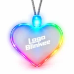 Custom Light-Up Acrylic Heart Necklace