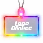 Custom Light-Up Acrylic Rectangle Necklace