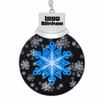 Custom Animated Snowflake LED Necklace