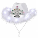 Custom LED Tiara Cowgirl Hat with Custom Band