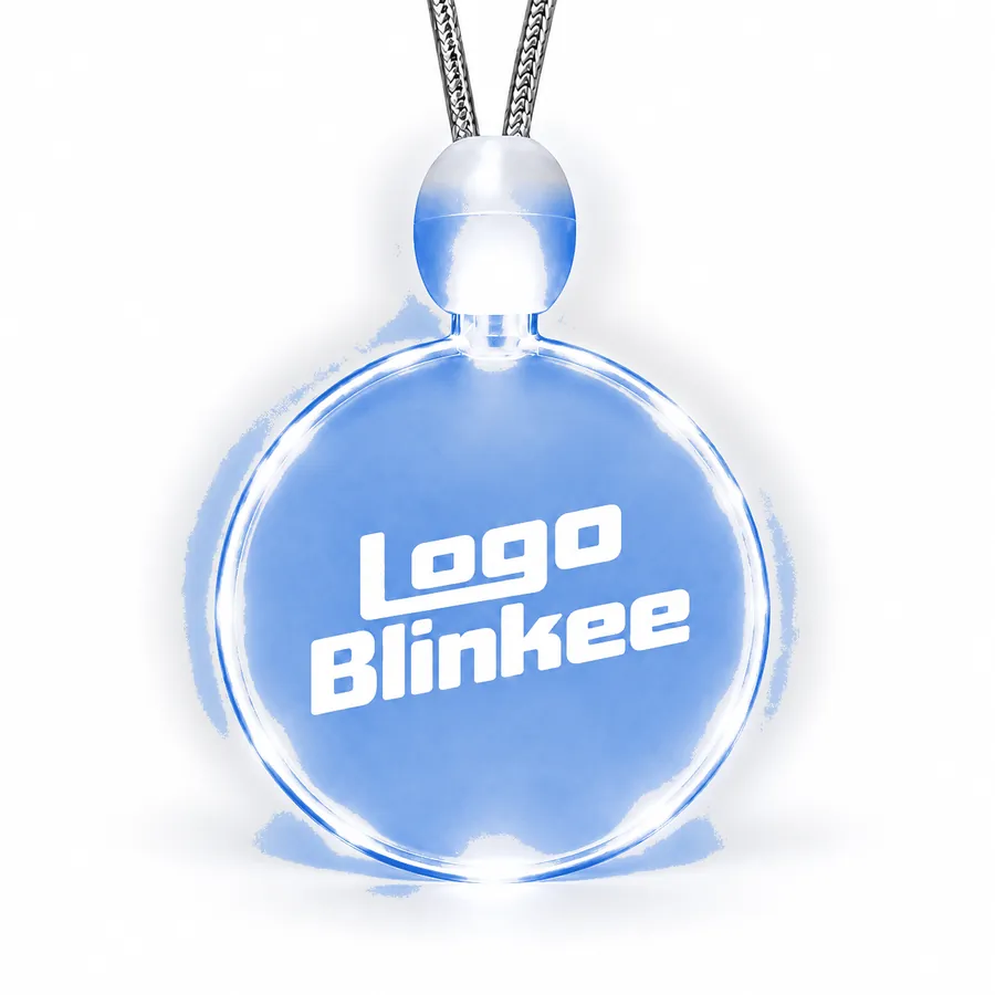 Custom Light-Up Acrylic Circle Necklace All Products Custom Light-Up Acrylic Circle Necklace All Products 2