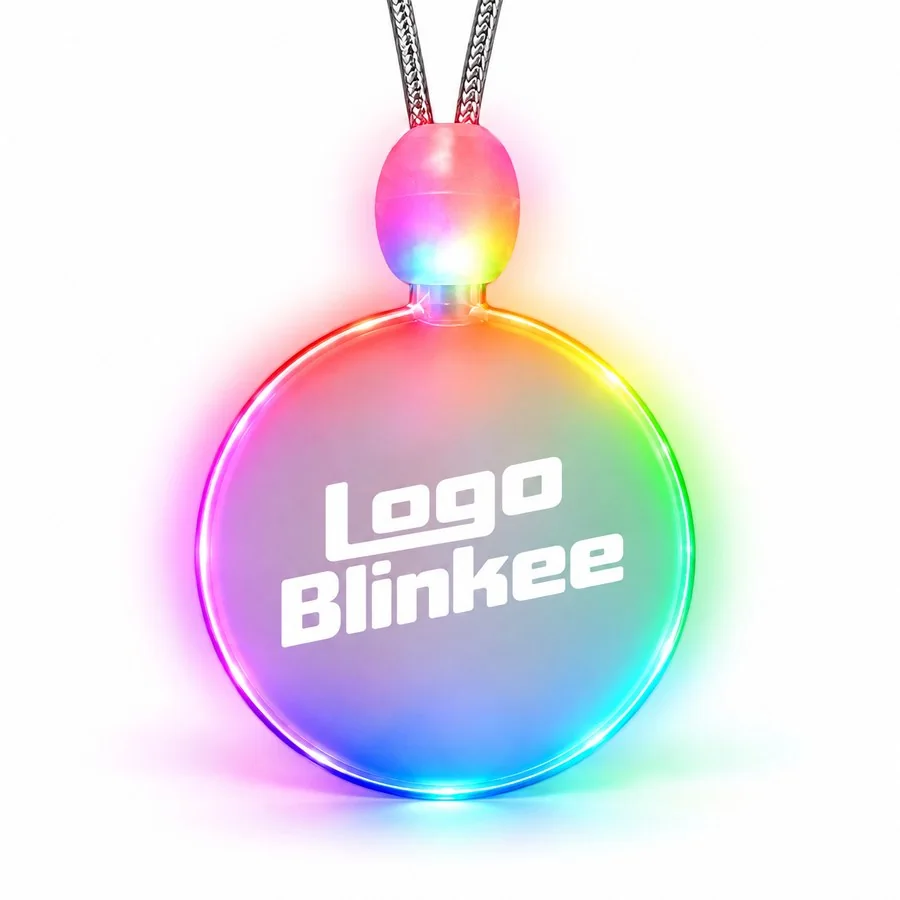 Custom Light-Up Acrylic Circle Necklace All Products Custom Light-Up Acrylic Circle Necklace All Products